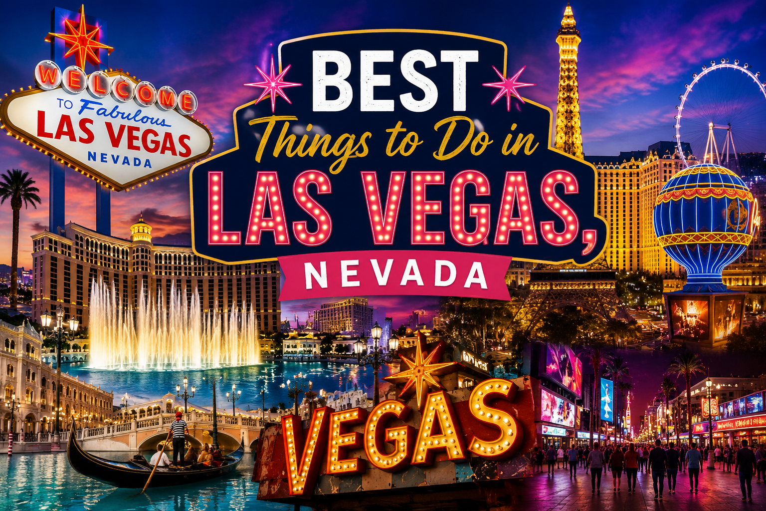 Best things to do in Las Vegas Nevada featuring famous attractions