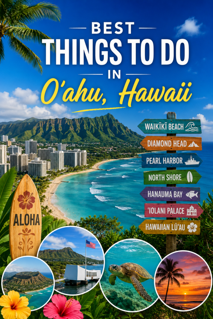 Best things to do in Oʻahu Hawaii featuring Waikīkī Beach and Diamond Head