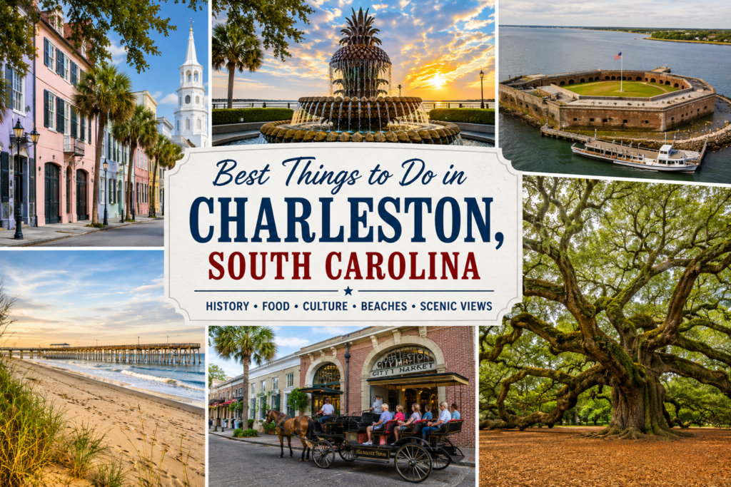 Best things to do in Charleston South Carolina with historic streets and waterfront