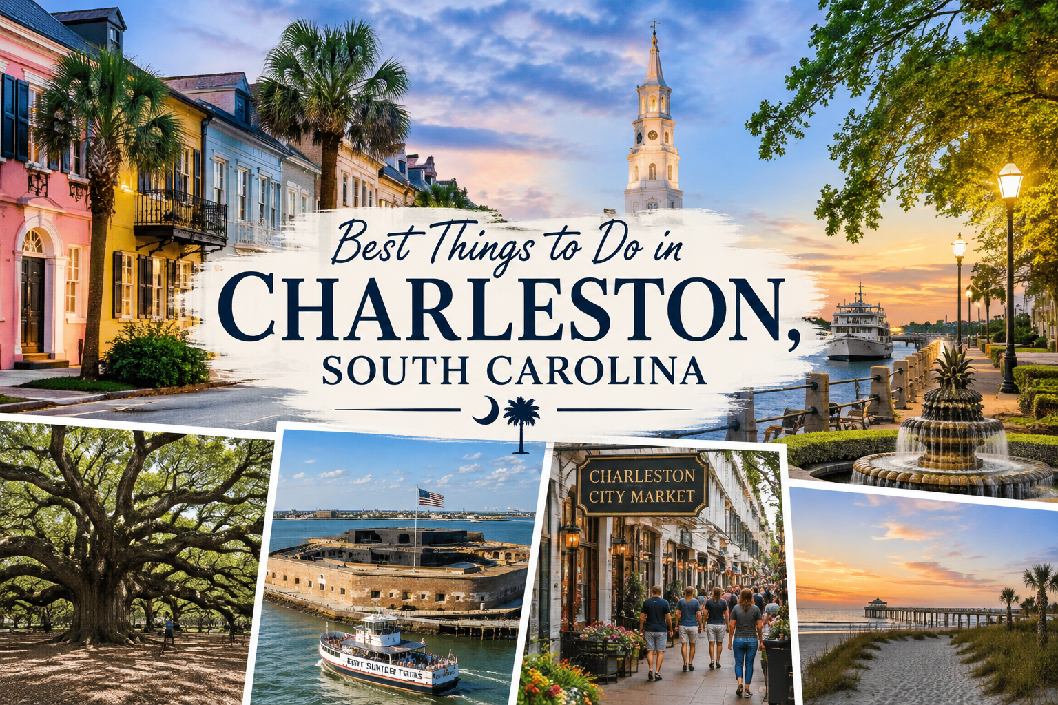 Best things to do in Charleston South Carolina with historic streets and waterfront