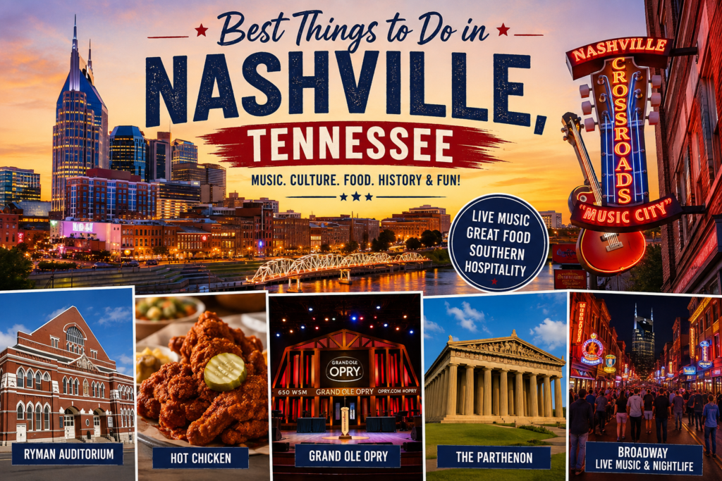 Best things to do in Nashville Tennessee with Broadway and music attractions