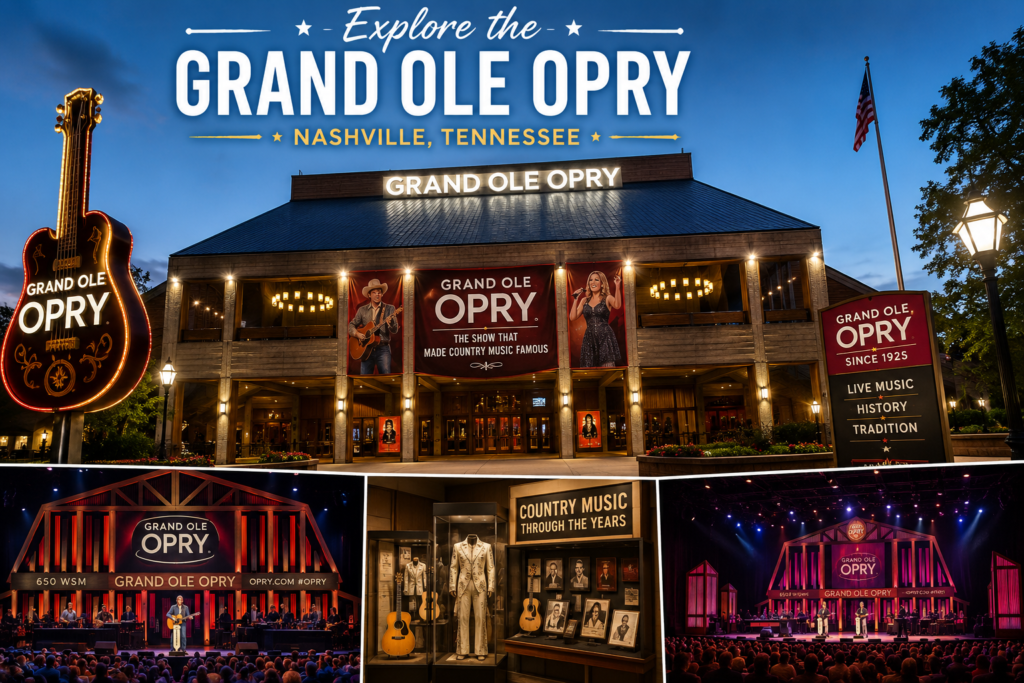 Grand Ole Opry in Nashville Tennessee with live country music