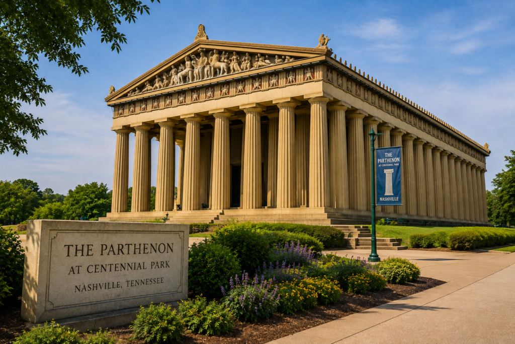 Parthenon at Centennial Park in Nashville Tennessee