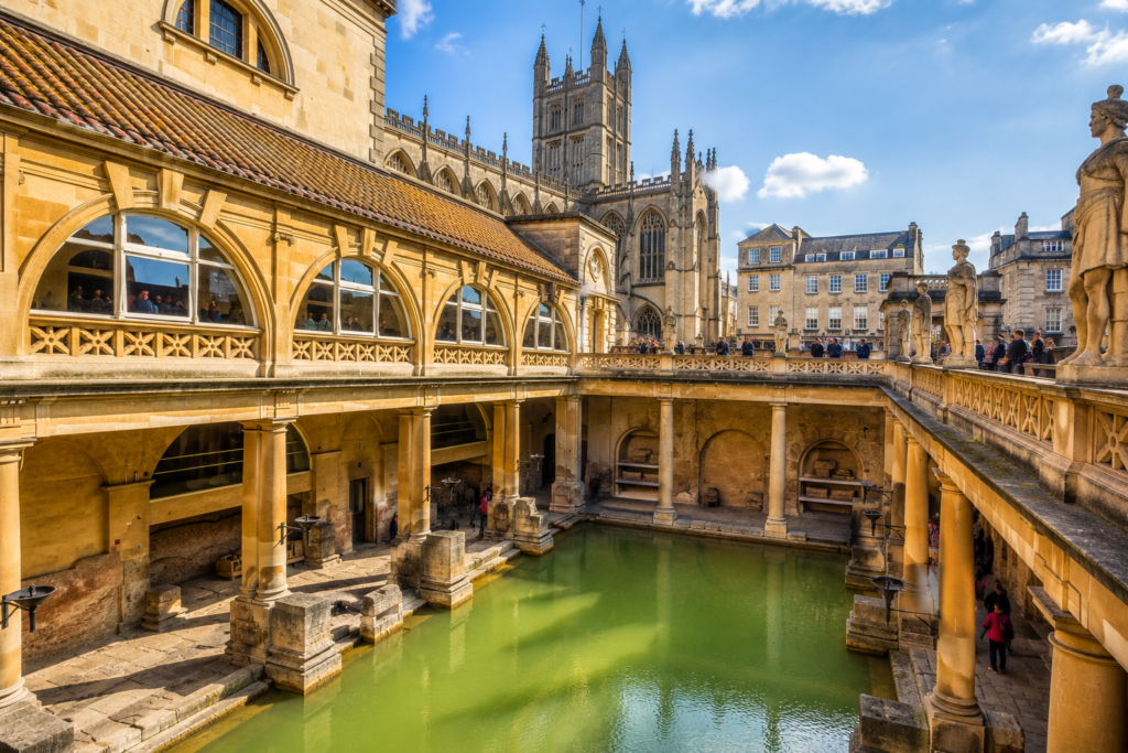 The Roman Baths in Bath, UK