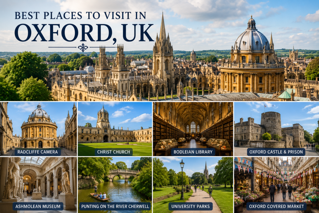 Best places to visit in Oxford, UK