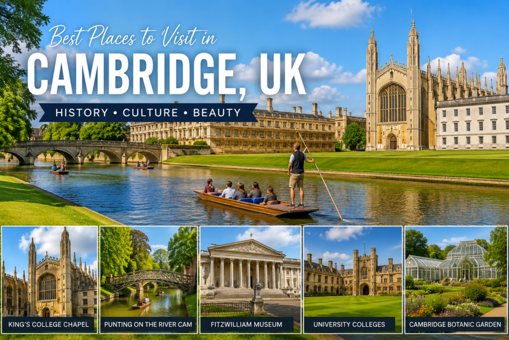Best places to visit in Cambridge, UK