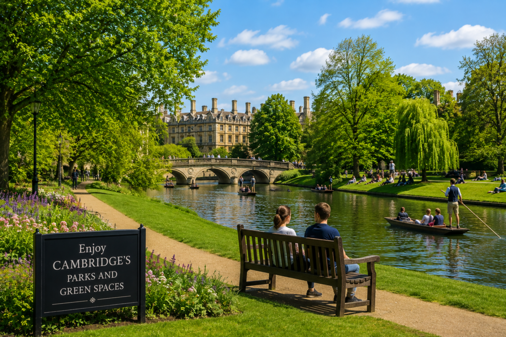 Cambridge parks and green spaces in the UK