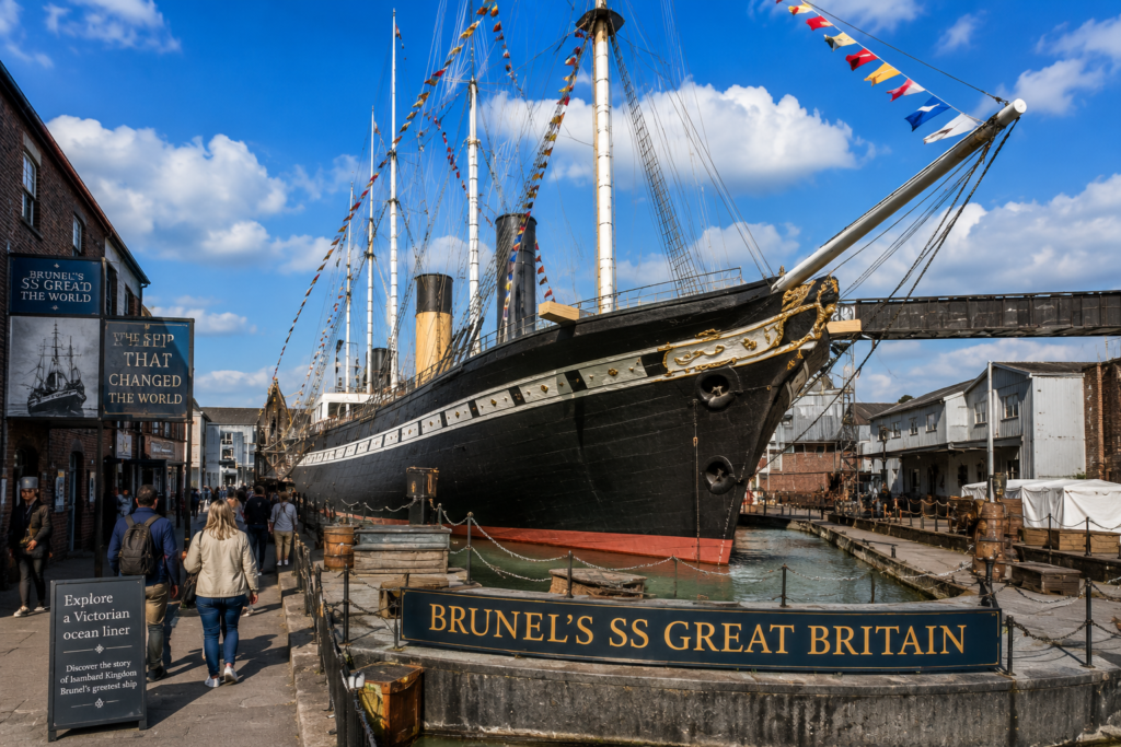 Brunel's SS Great Britain historic ship in Bristol Harbour, UK