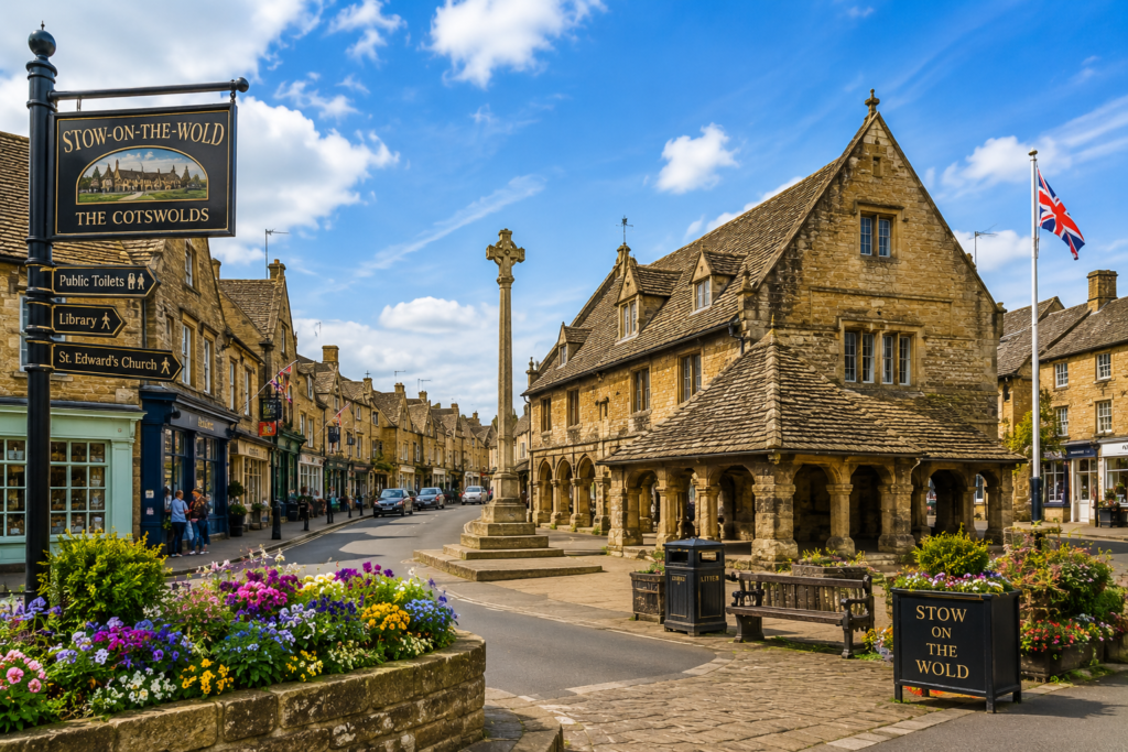 Stow-on-the-Wold historic market town in the Cotswolds, UK